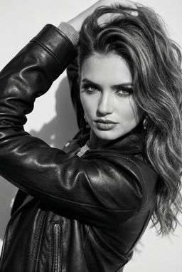 Anna 2 Skorts Leather - B&W Minimalist Wall [VAR:2]